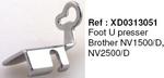 42409: Brother XD0313051 Fixed Height Foot U Embroidery & Free Motion Low Shank