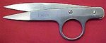 acme, Clauss, 13669, 4" All Metal, Thread Scissor, Trimmer, Clipper, Hot Forged, Embroidery, Scissor, Double Sharp, Points, Snip, Clips, Fine Sewing Thread, Light Wire, Shear, Cutting, Cutter, Trim, Trimmer, Snip, Cut
