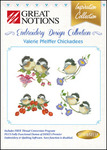Great Notions Inspiration Collection Valerie Pfeiffer Chickadees Licenced Multiformat Embroidery Designs CD