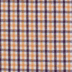Fabric Finders T83 Gold and Purple Check Fabric