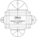 64048: Handi Quilter HG00623 Multi Clamshells 1.5" 2" 3" & 4" Ruler Template