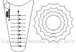 Sew, Steady, Westalee, SAET11, Spin, An, Echo, Template, #11, free, motion, quilting, no, long, arm