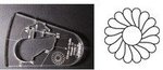 Sew, Steady, WT-COQW17, Westalee, Wreath, Template, #17, 5.5", with, 16, Rotations