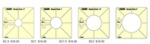 80240: Westalee WT-SCSET Simple Circles 4pc Template Set - Choose Set Sizes
