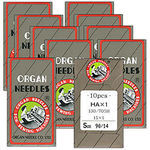 Organ HAx1, 15x1DE, Box of 100, Denim Jeans, Needles, Reinforced Blade