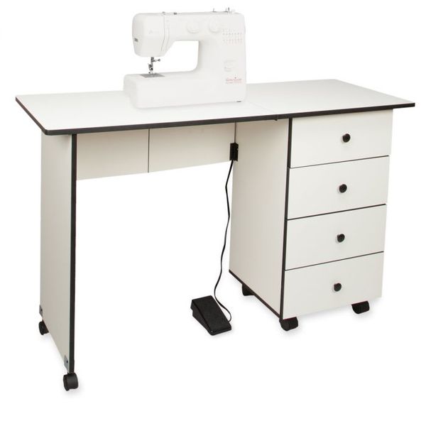  Sullivans , White Portable Sewing Table, Yard : Arts