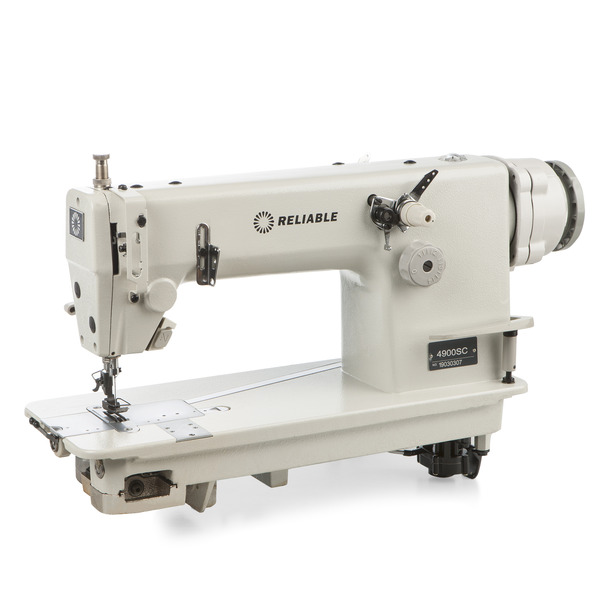 Reliable 4900sc Single Needle Double Chanstitch Sewing Machine With Direct Drive Motor Assembled Table Stand Complete For Clothing Production
