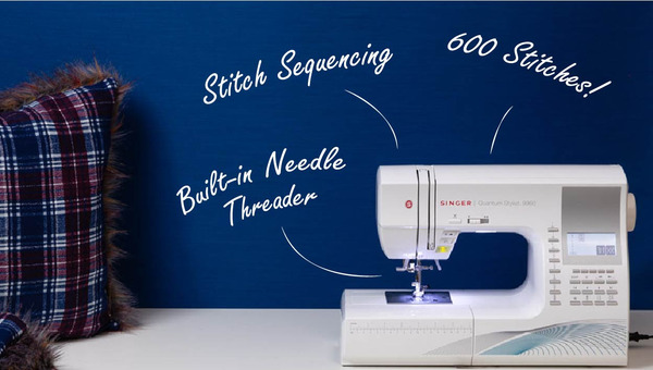 Singer 9960 600-Stitch Quantum Stylist Sewing Machine, Ext Table
