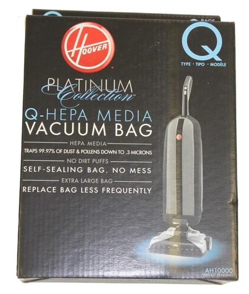 Hoover Ah10000 Platinum Type Q HEPA Vacuum Bag 2 Bags