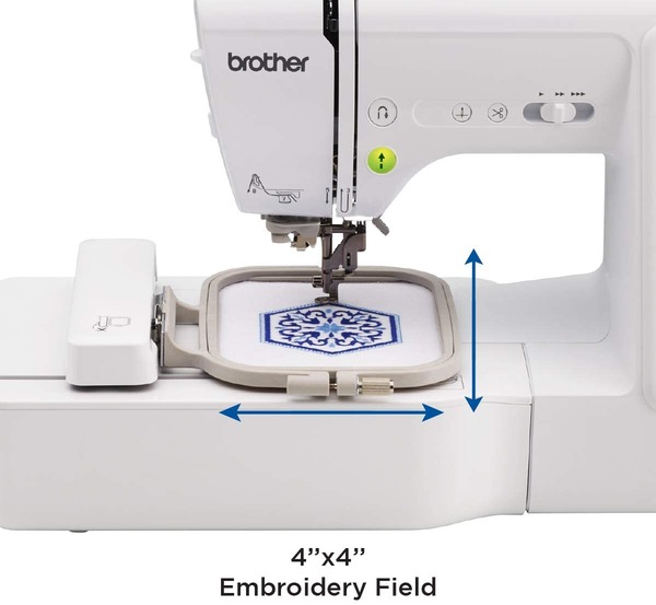 Brother SE600 103 Stitch Sew 4x4 Embroidery Machine USB, 80Designs