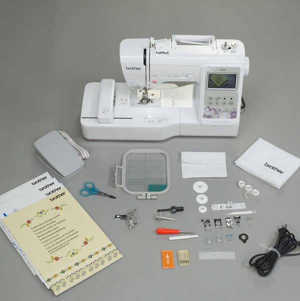 Brother SE600 103 Stitch Sew 4x4 Embroidery Machine USB, 80Designs