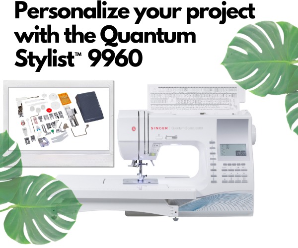 Singer 9960 600-Stitch Quantum Stylist Sewing Machine, Ext Table, 13 BHs,  Fonts, Threader & Trimmer, 25 Needle Positions, Drop Feed, $350 Accessories*