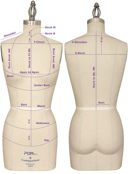 FAMILY DRESSFORM FM-S Family Small Adjustable Mannequin Dress Form Grey