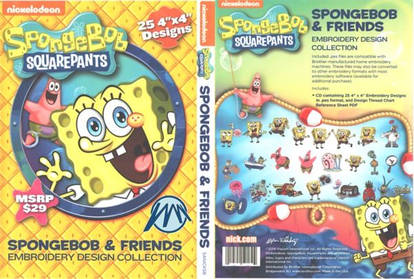 Includes characters such as Spongebob Squarepants, Patrick Star, Sandy... 