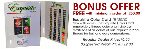 Exquisite Embroidery Thread Color Chart