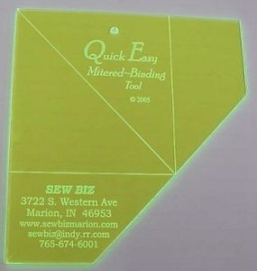 Sew Biz MBT100 Quick Easy Miter Binding Tool at