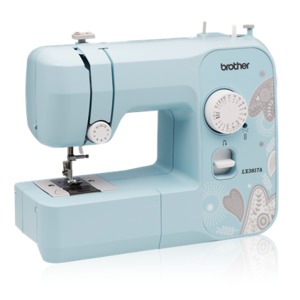 Brother FB1757T 17 Stitch Basic Mechanical Sewing Machine Full Size, Wide Extension  Table, Buttonhole Balance Adjust, Manual Thread Cutters, 12Lb, DVD