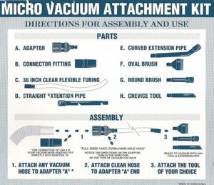 Vacuum Cleaner Micro/Mini Attachments Kit - 8 Piece