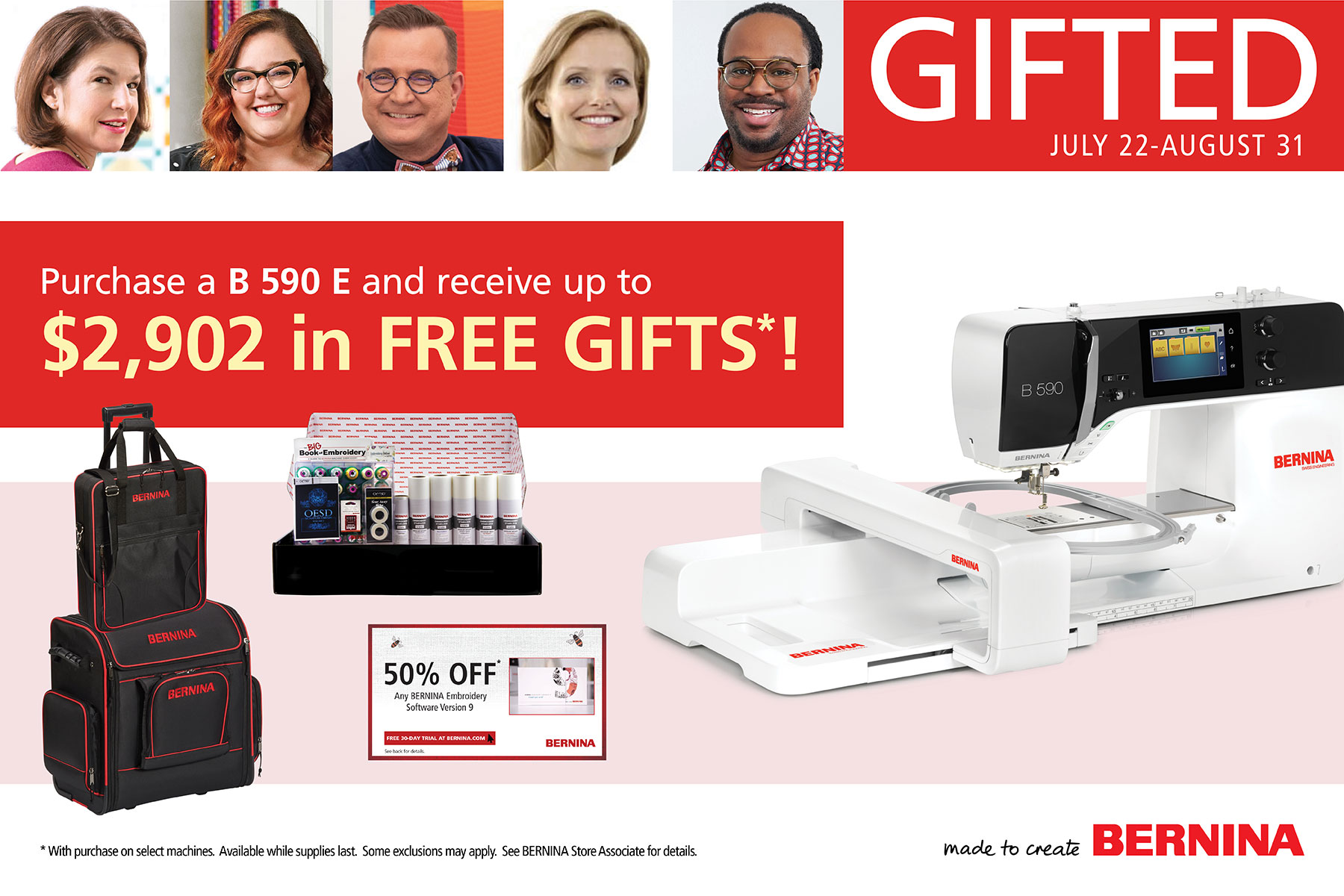 Bernina GIFTED 07/22-08/31/22