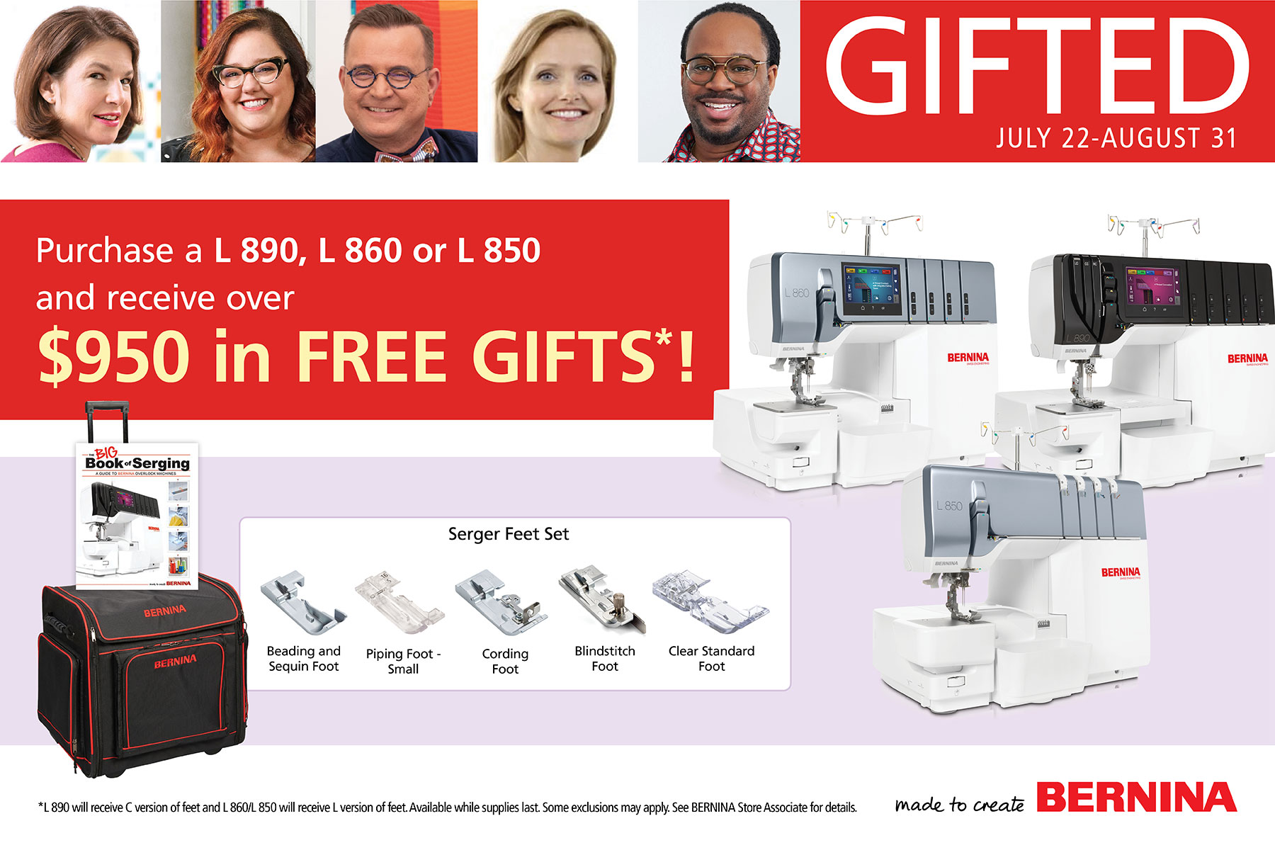 Bernina GIFTED 07/22-08/31/22