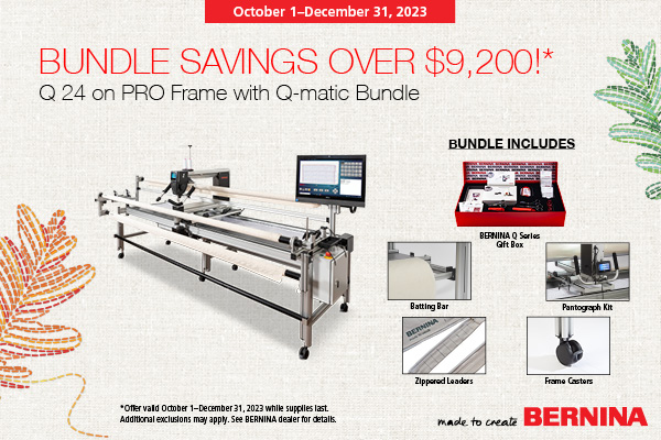 Bernina Q Series Promo