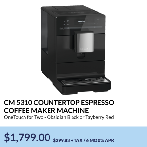CM 5310 Countertop Espresso Coffee Maker Machine. OneTouch for Two - Obsidian Black or Tayberry Red. $1,799.00.