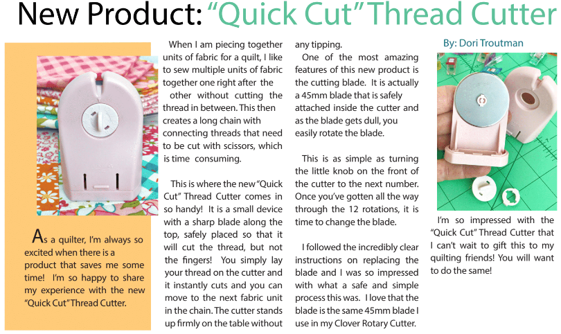 Clover Quick Cut Thread Cutter