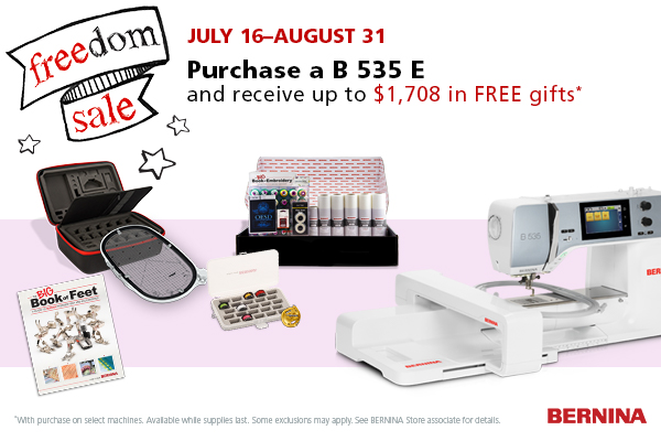 Bernina Freedom Sale