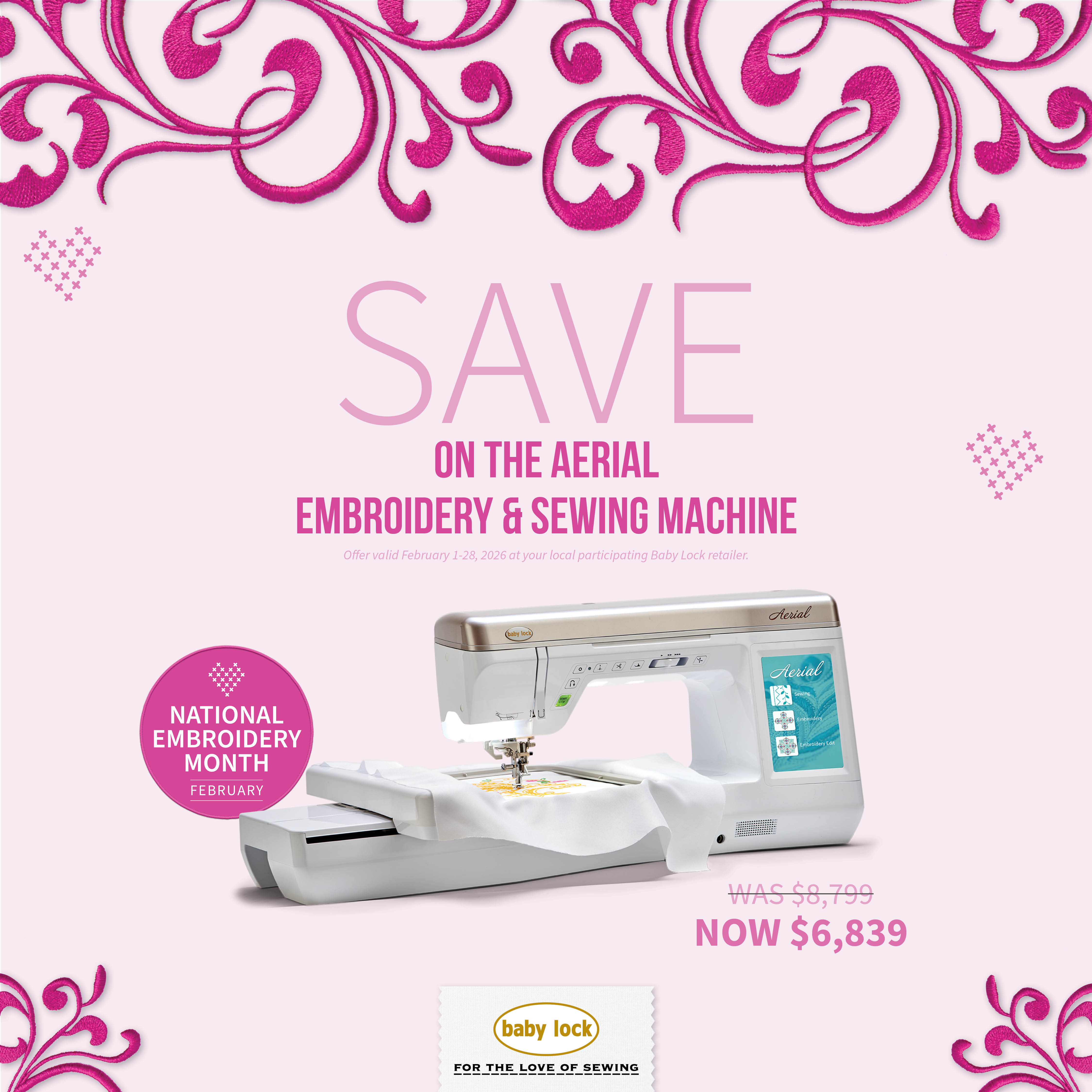 Aerial Sewing Quilting Embroidery $7599.00