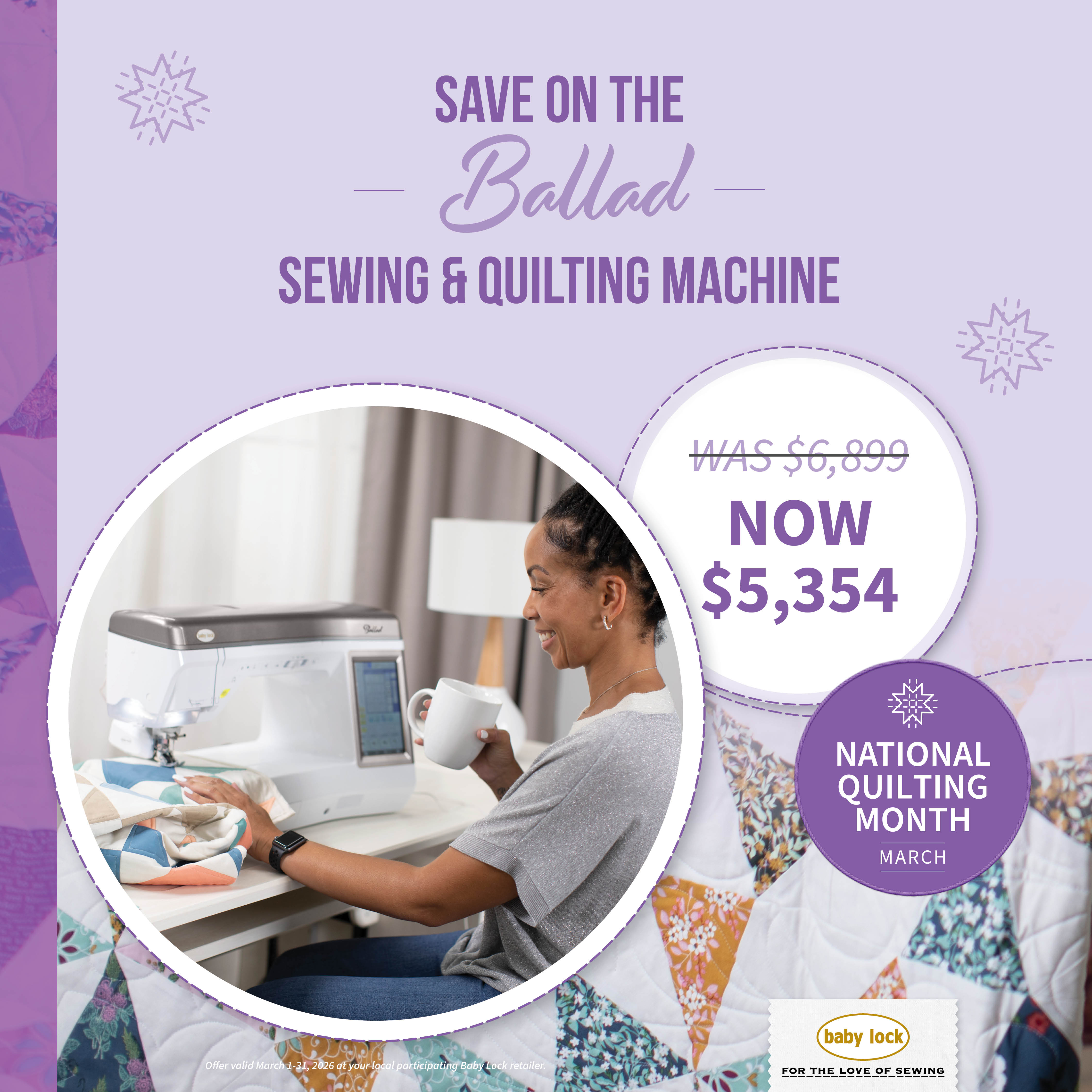 Ballad Sewing and Quilting $5949.99