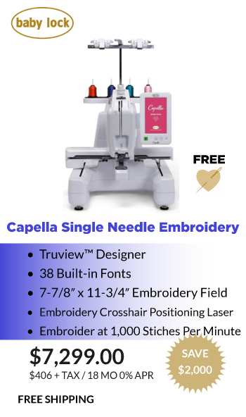 Capella Embroidery $7299.00