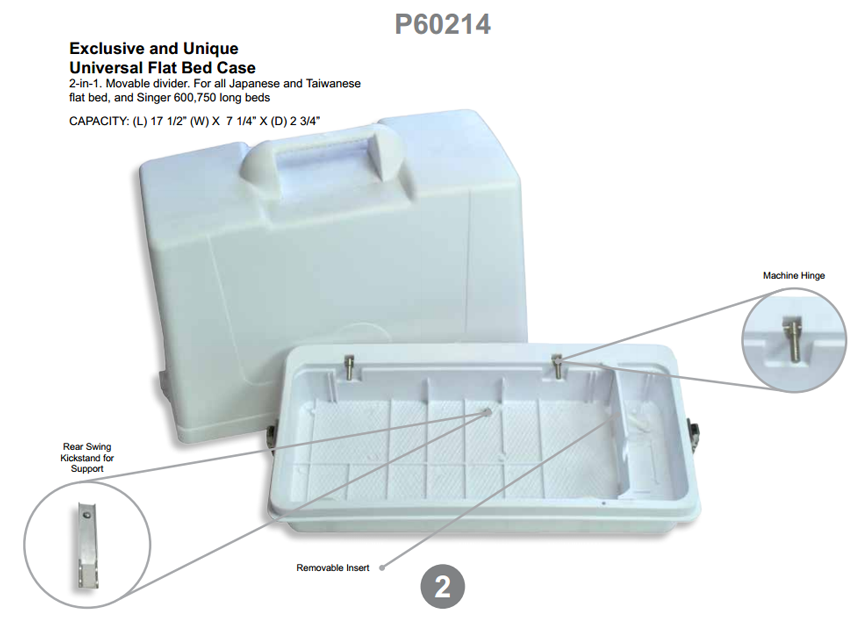 Flatbed Carrying Cases for Standard 14.5x7 Bed Machines