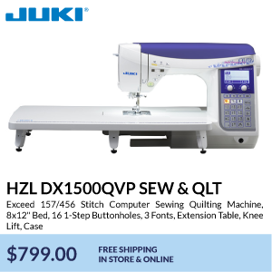 HZL DX1500QVP SEW & QLT. Exceed 157/456 Stitch Computer Sewing Quilting Machine, 8x12