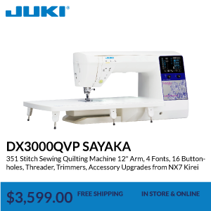DX3000QVP SAYAKA. Computer Sewing and Quilting Machine, Extra Accessories Upgrade from Kirei HZL NX7 12