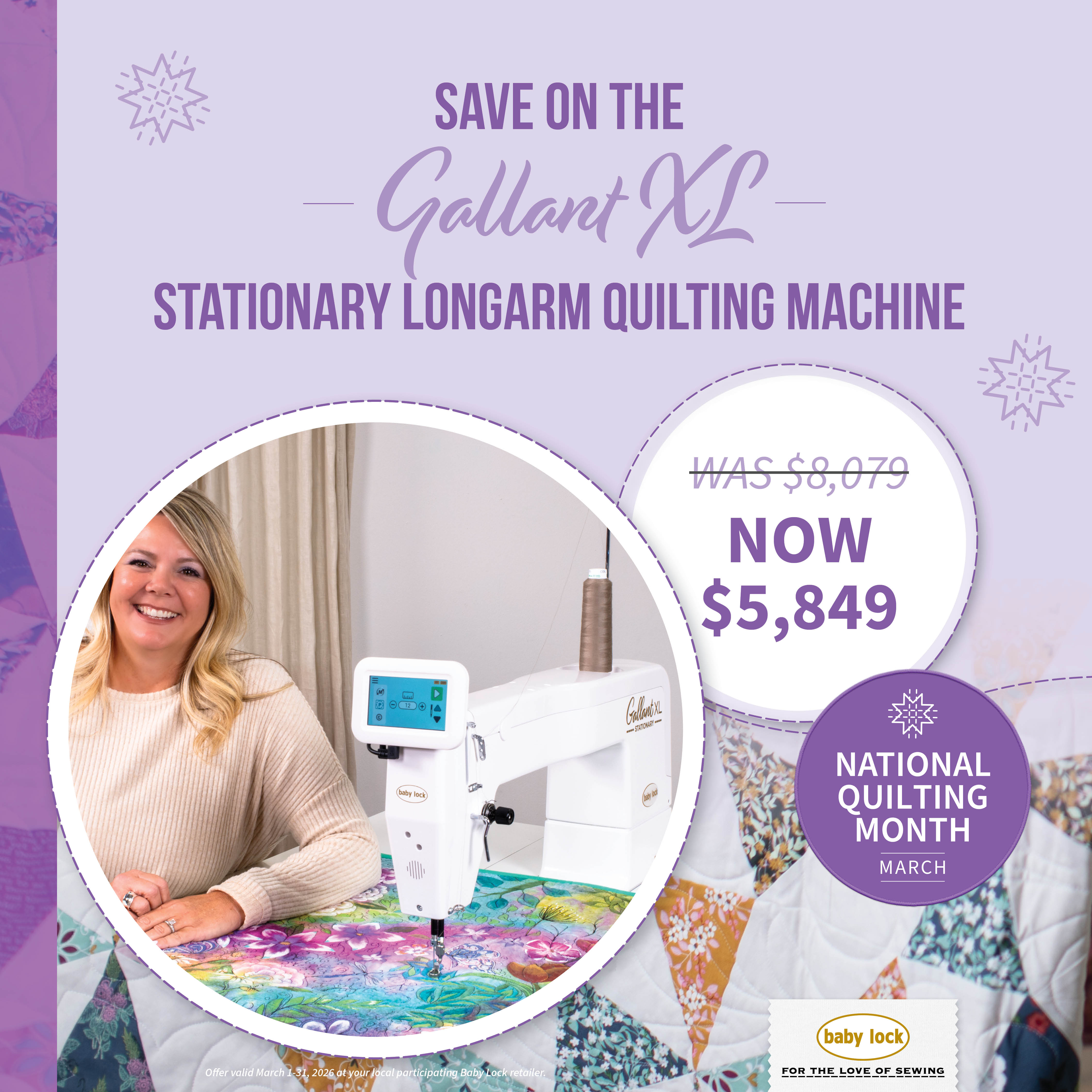 Galant XL Longarm $8075.00