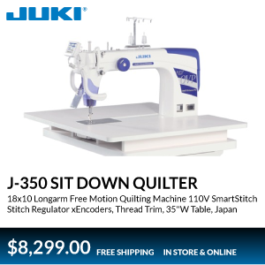 J350 sit down quilter