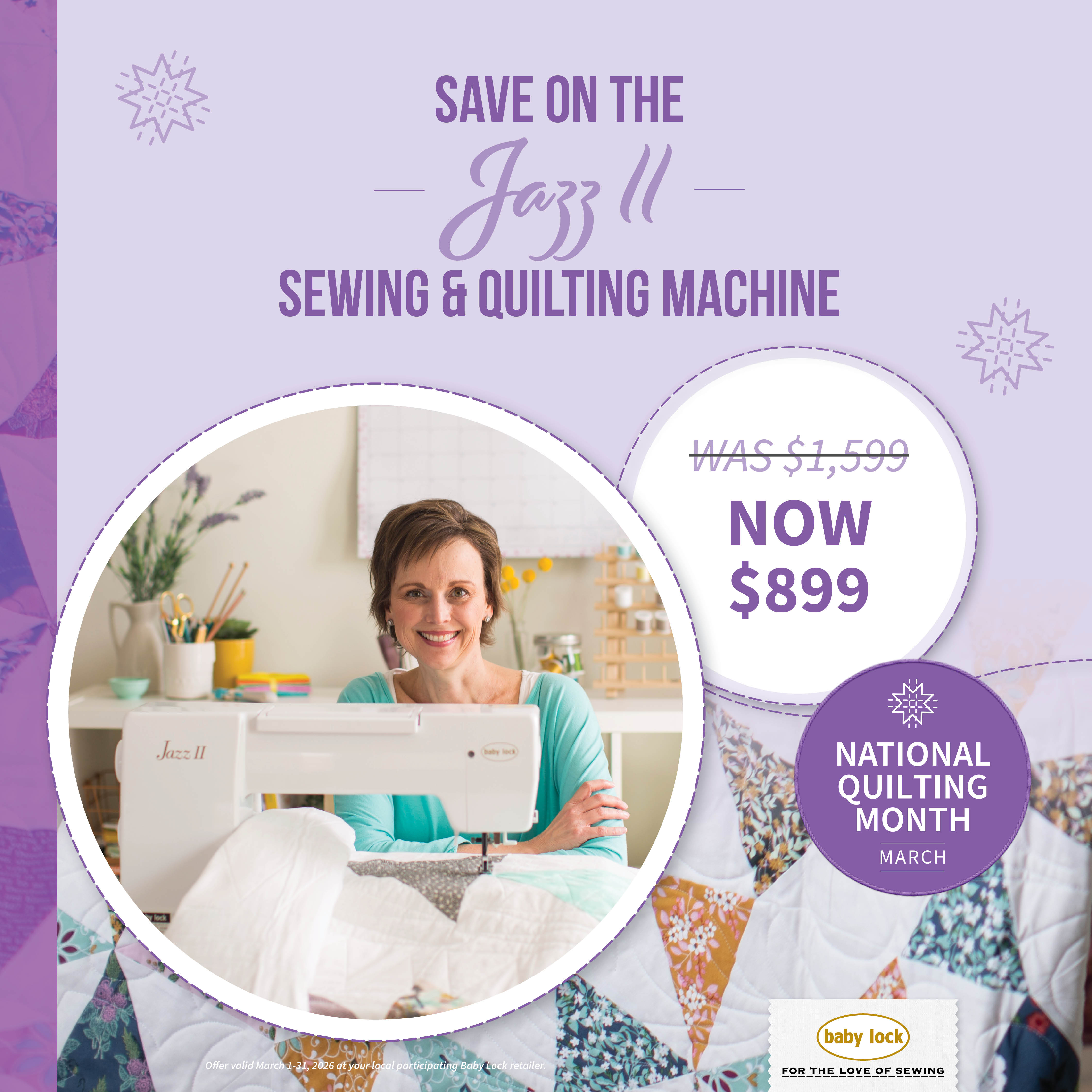 Jazz 2 Sewing and Quilting $999.00