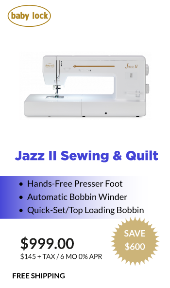 Jazz 2 Sewing and Quilting $999.00