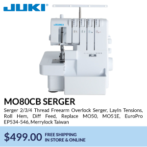 MO80CB Serger. Serger 2/3/4 Thread Freearm Overlock Serger, LayIn Tensions, Roll Hem, Diff Feed, Replace MO50, MO51E, EuroPro EP534-546, Merrylock Taiwan. $499.00. free shipping in store & online
