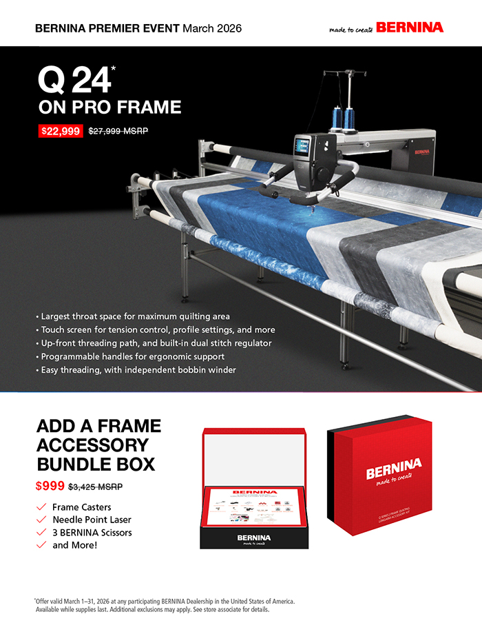 q24 on pro frame, add frame accessory bundle box for $999