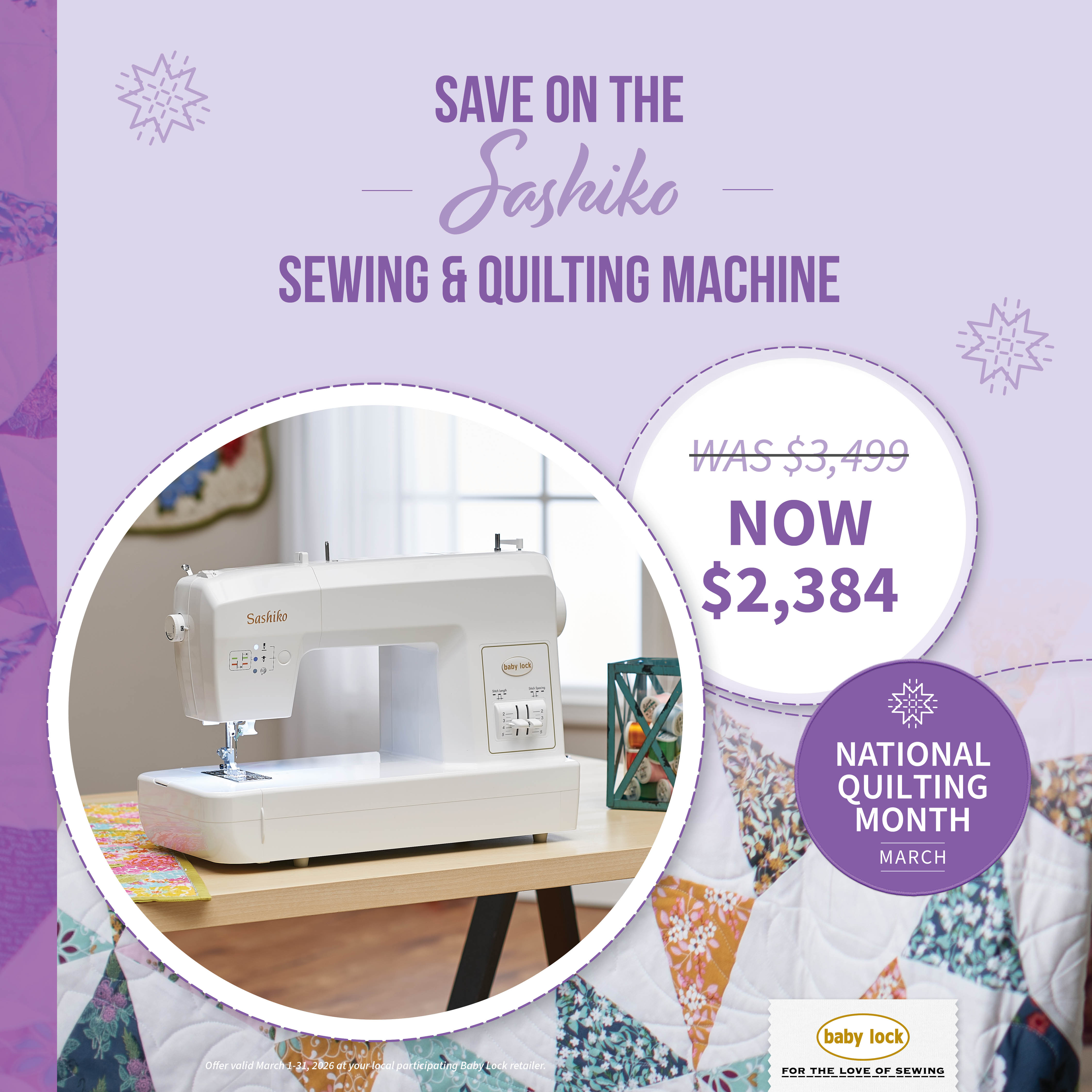 Sashiko Serger $2649.00