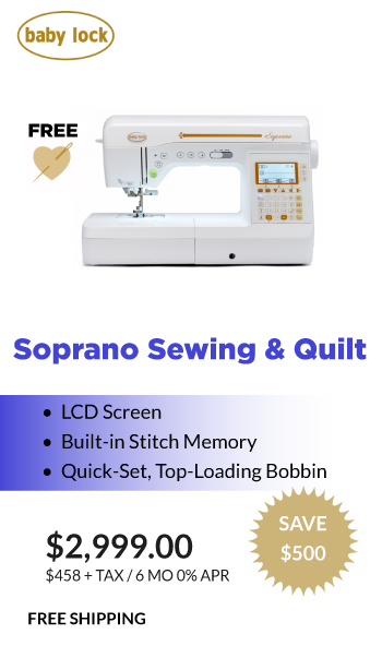 Soprano Sewing and Quilting $2999.00