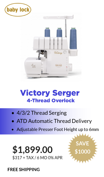 Victory 4 thread Serger $1899.00